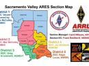 Sacramento Valley ARES Section Map